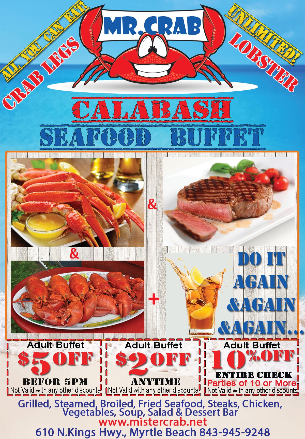 South Carolina Myrtle Beach Royal Crab Calabash Seafood photo 3