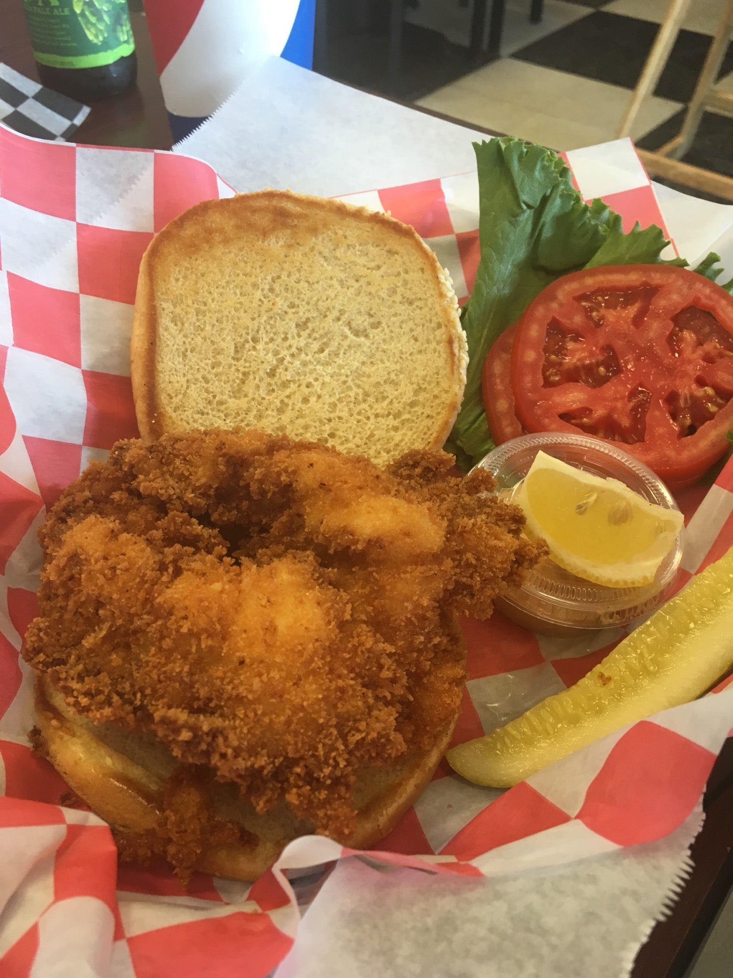 South Carolina Murrells Inlet Grilled Cheese & Crab Cake photo 3